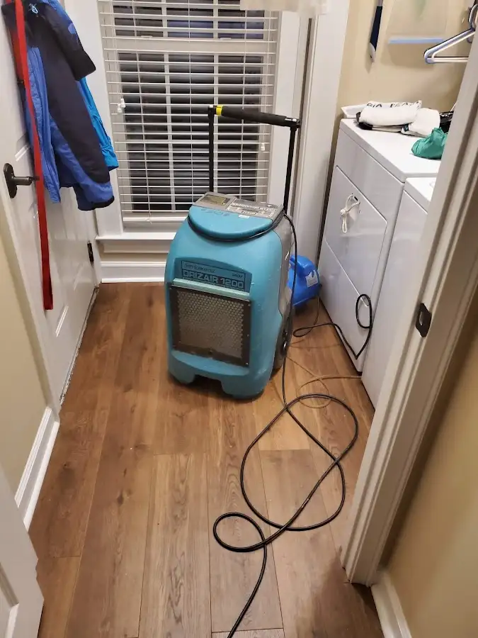 Commercial dehumidifier deployed for Crawl Space Restoration in Hurricane
