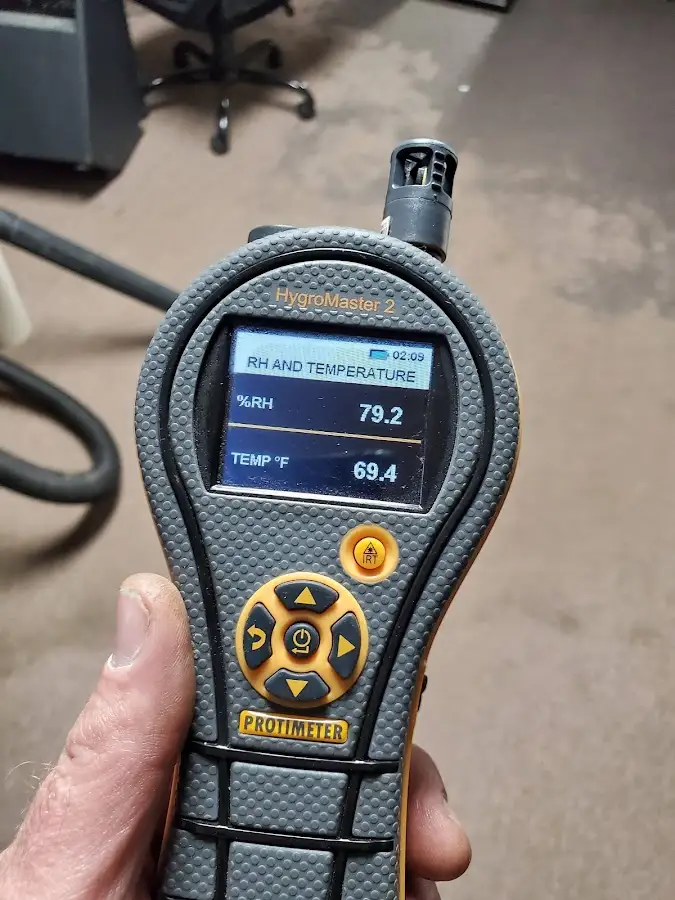 Moisture meter humidity assessment for Fire & Smoke Damage Restoration in Hurricane